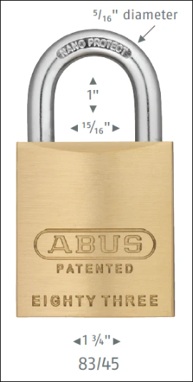 ABUS commercial padlocks for facility security and key control
